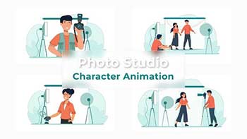 Photo Studio Animation Scene Pack-37069922