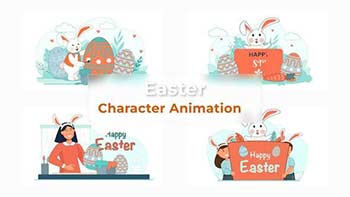 Easter Character Animation Scene Pack-37070049
