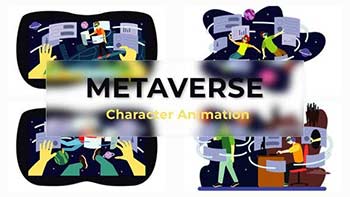 Metaverse Character Animation Scene Pack-37070356