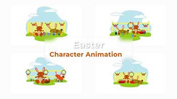 Easter Character Animation Scene Pack-37070416