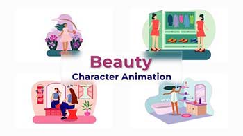 Beauty Character Animation Scene Pack-37163663