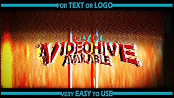 Grunge Glitch Logo Opener-36162810