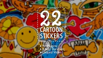 22 Cartoon Stickers-22613593