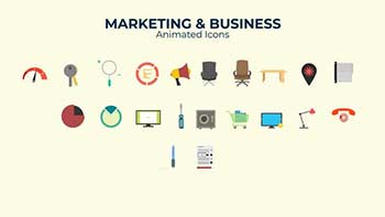 Marketing Business Flat Design Icons-37301903