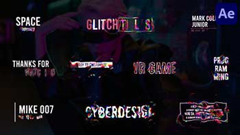 Glitch Liquid Titles After Effects-37302223