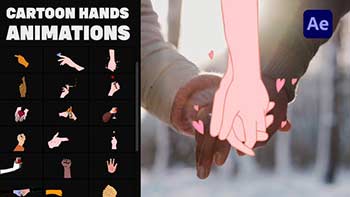 Cartoon Hands Stickers for After Effects-37326902