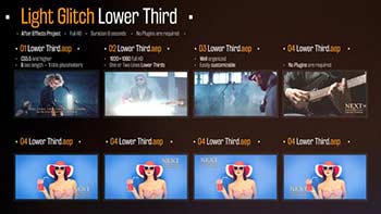Light Glitch Lower Third-10894927