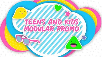 Kids And Teens Modular Promo And Stickers-28280597