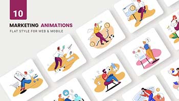 Business Marketing Animations-Flat Concept-37436065