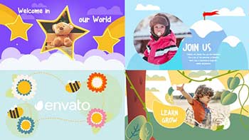 Cartoon Kids Scenes-34231166