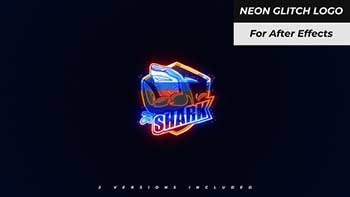 Neon Glitch Logo-37569624