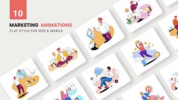 Business Marketing Animations-Flat Concept-37604836