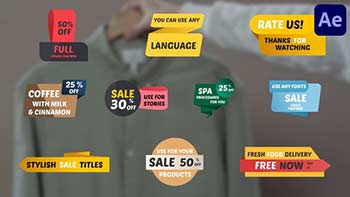 Stylish Sale Titles for After Effects-37722811