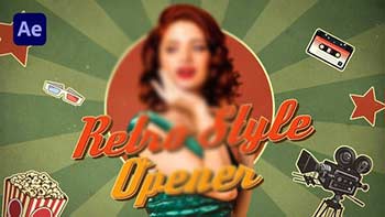 Youtube Vlog Intro Retro Style Opener Vintage Style-37728723