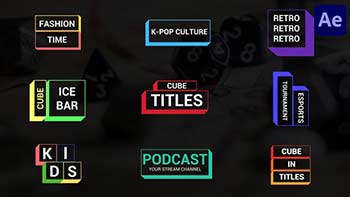 Cube Titles for After Effects-37740941