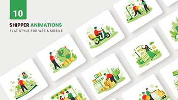Shipper Packing Animations-Flat Concept-37761565