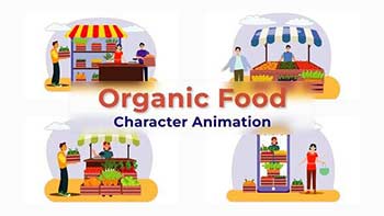 Organic Food Explainer Animation Scene-38196025