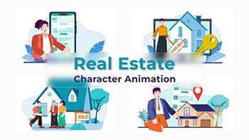 Real Estate Broker Explainer Animation Scene-38196120