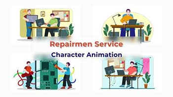Repair Service Explainer Animation Scene-38196248