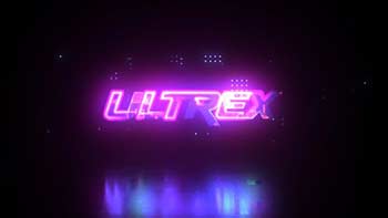 Glitch Neon Logo Intro-37973665