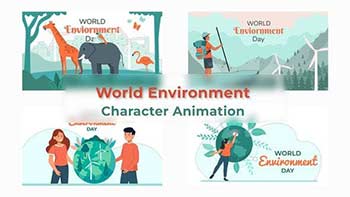 World Enviornment Day Explainer Animation Scene-38213074