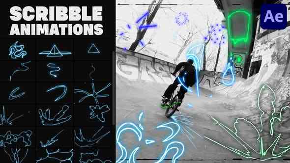 Abstract Scribble Animations for After Effects-38262226