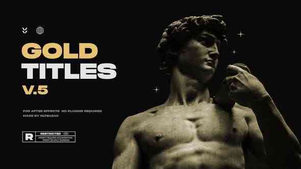 Gold Titles Text Animation-38277304