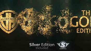 Glitter Gold Particles Logo-38318583