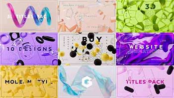 Abstract 3D Titles Pack-38325122