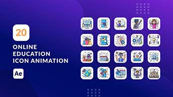 Online Education Animation Icons After Effects-38427590