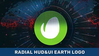 Radial HUD UI Earth Logo-38462751