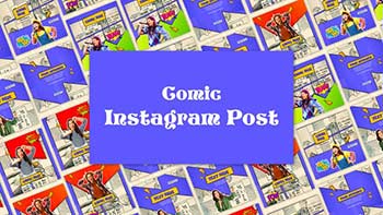 Abstract Comic Social Media Post Template-38598434