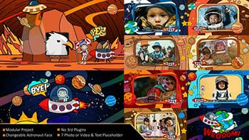 Cartoon Astronaut Space Travel-38633686