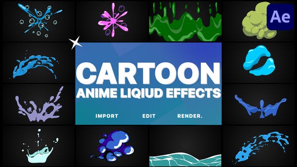 Cartoon Anime Liquid Effects After Effects-38665455