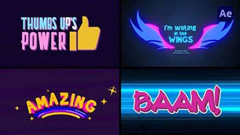 Cartoon Title Logo Reveal Animations Pack 2-38724287