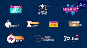 Sales Colorful Titles for After Effects-38781417