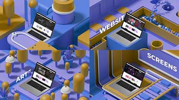 Isometric Laptop Display-38781879