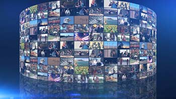 Cylindrical Video Wall Intro Pack-38880886