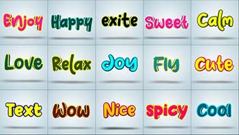 3D Motion Toon Text-38920714