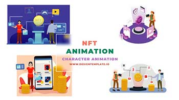 NFT Character Animation Scene-38960106