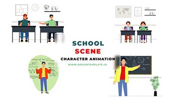 School Scene Character Animation-38960140