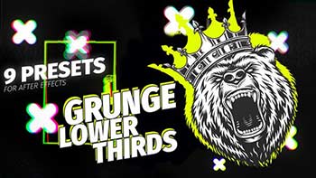 Grunge Lower Thirds Titles-38974748