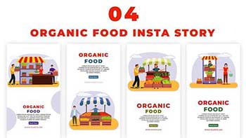 Fresh Organic Food Instagram Story Pack-39027629