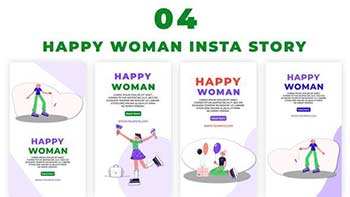 Beautiful Happy Woman Day Instagram Story Pack-39042254