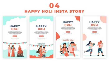 Holi Celebration Animation Instagram Story Template-39042670
