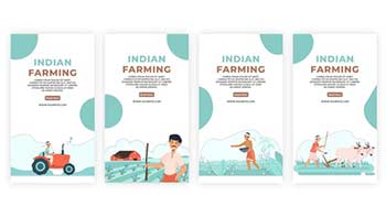 Traditional Indian Farming Instagram Story-39042753