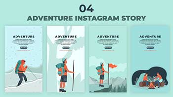 Trekking Adventure Animation Instagram Story-39042820