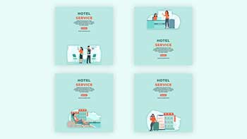 Top Hotel Service Animation Instagram Story Template-39061523