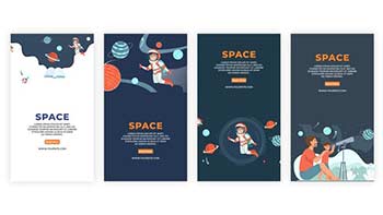 Space Animation Instagram Story Pack-39061677