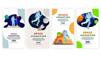 Astronaut Space Animation Instagram Story-39062029